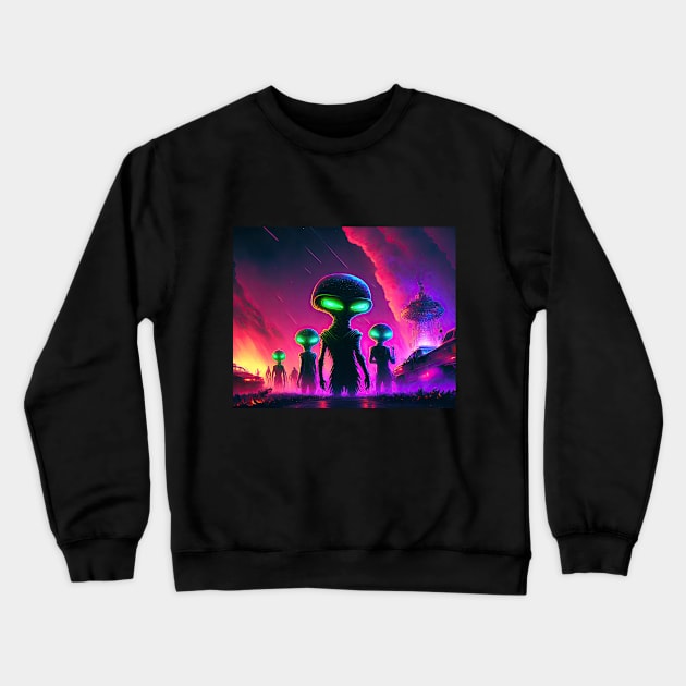 Alien Invasion Vol. 4 Crewneck Sweatshirt by JoeBurgett